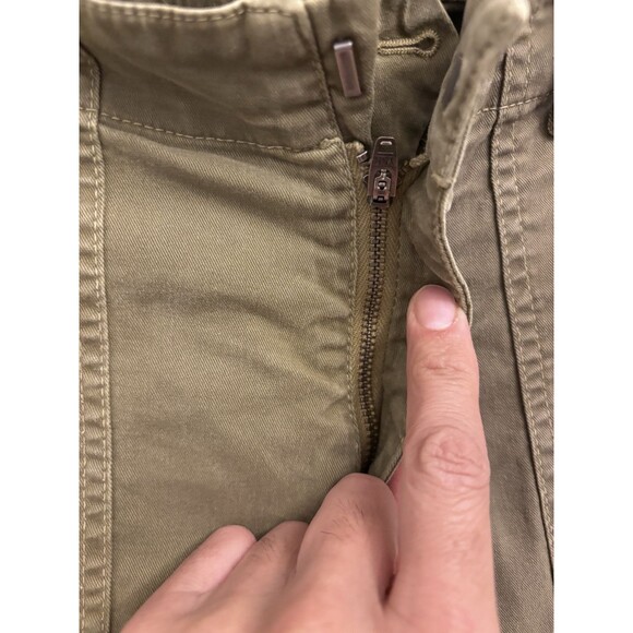 Nili Lotan French military $375 Army Green wide leg cropped Pants sz 4 2609988 - Picture 5 of 12